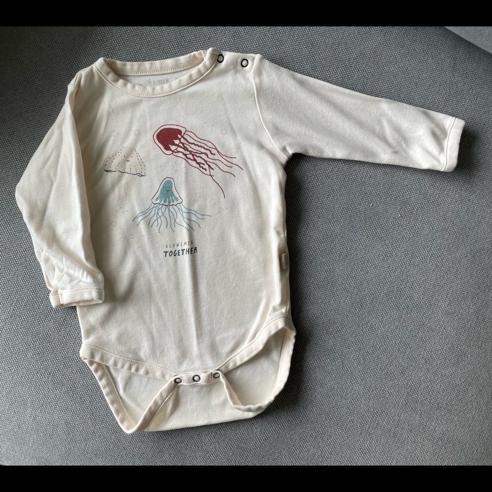 Red Caribou Glowing Together Baby Onesie
